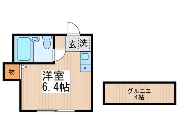 パ－ルフラッツの物件間取画像